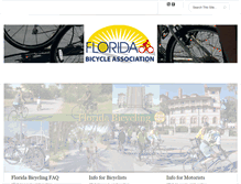 Tablet Screenshot of floridabicycle.org